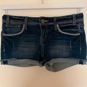 hydraulic low rise jean shorts